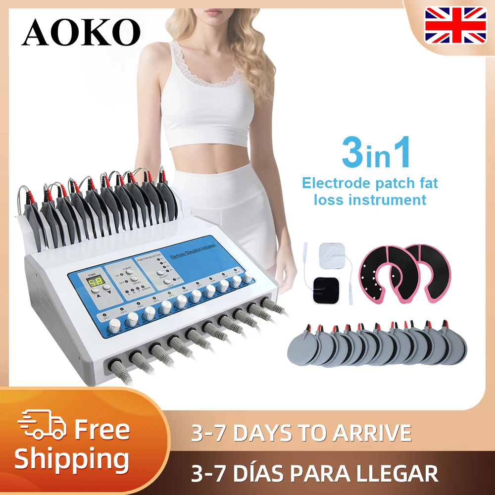 AOKO Weight Loss machine ems muscle stimulator Electrostimulation Machine Russian Waves ems Electric Muscle Stimulator massager