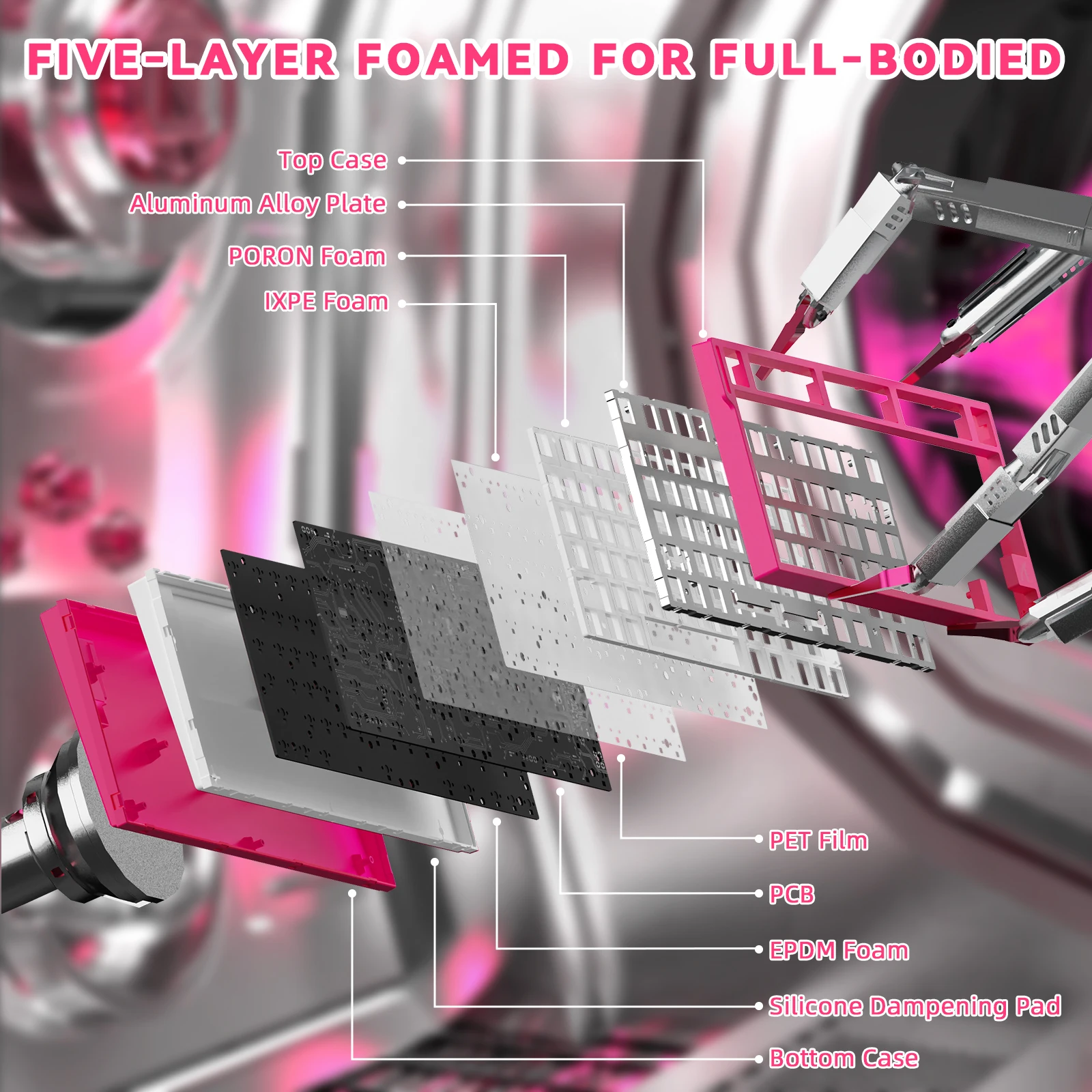 ATTACK SHARK R82 HE Wired 75% Gaming Keyboard, Magnetic Switch, 8000Hz Polling Rate, Ultra-Precision 0.005mm RT Tech, RGB Backli