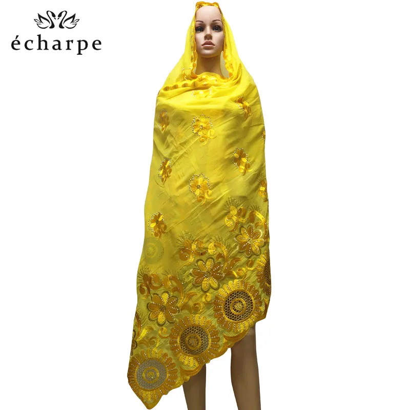 African women hijab scarf,Hollow cotton embroidered scarf,Shawl Comfortable Soft, 210 * 110 cm EC188
