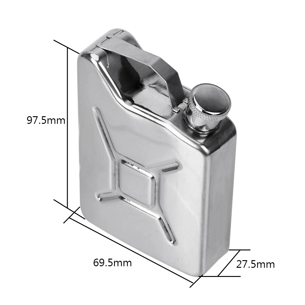 Alcohol Wine Container Gasoline Bucket Style Portable Whisky Vodka Bottle Kit Hip Flasks 5oz Stainless Steel For Party Bar Home