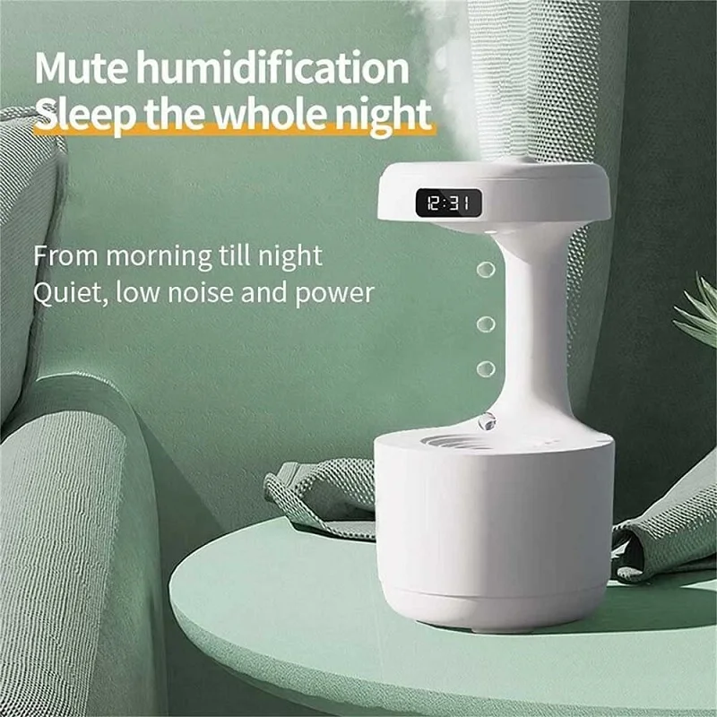 Anti-Gravity Humidifier New Ultrasonic Humidifier with Dual Power-Off Protection Large Capacity Air Humidifierw for Home/Office