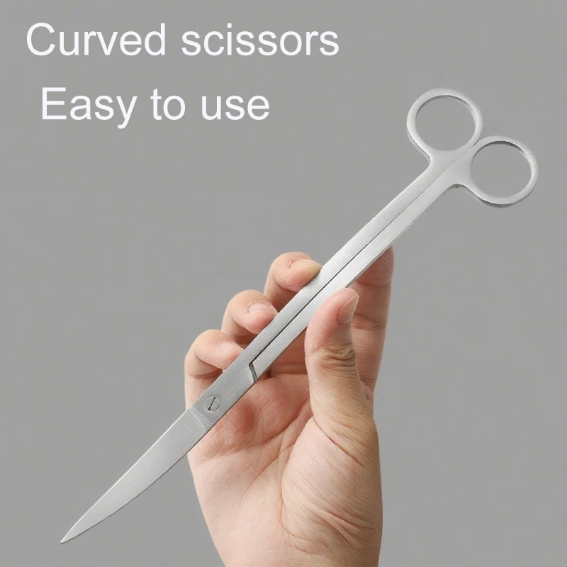 Aquarium Scissors Tweezers Tool Fish Tank Plants Wave Scissors Water Grass Stainless Cleaning Tools Holder Aquarium Accessories