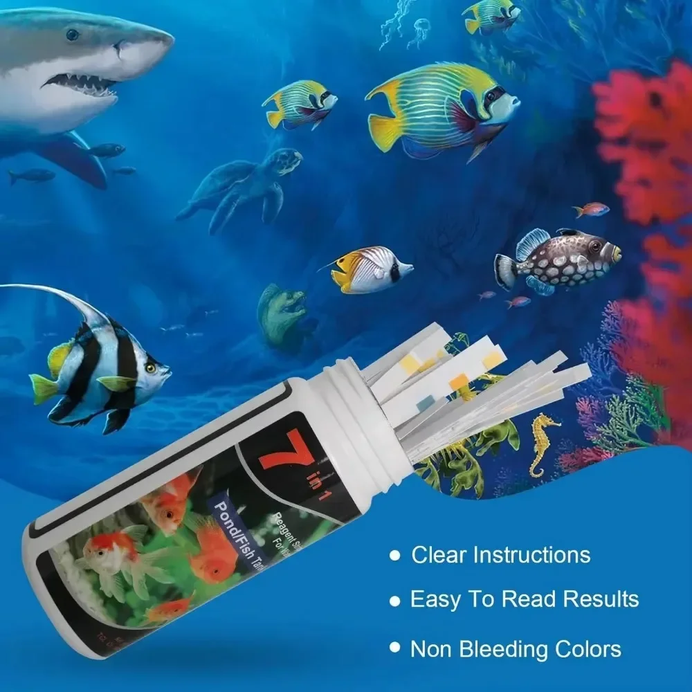 Aquarium Test Strip Freshwater Swimming Pool Aquarium Water pH Test Strips Water Quality Fish Tank Test Strip PH Quality Kit