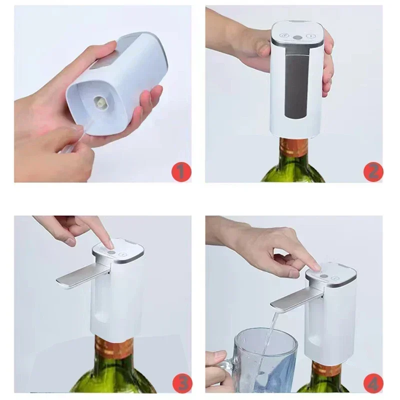 Automatic Alcohol Dispenser, Professional, High End Whiskey Pump Dispenser, Liquor Pump, Adjustable, Foldable Wine Decanter