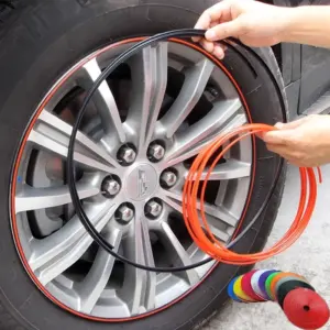 Automotive wheel hub decorative strip protective ring tire protective ring modification universal tire anti-collision strip