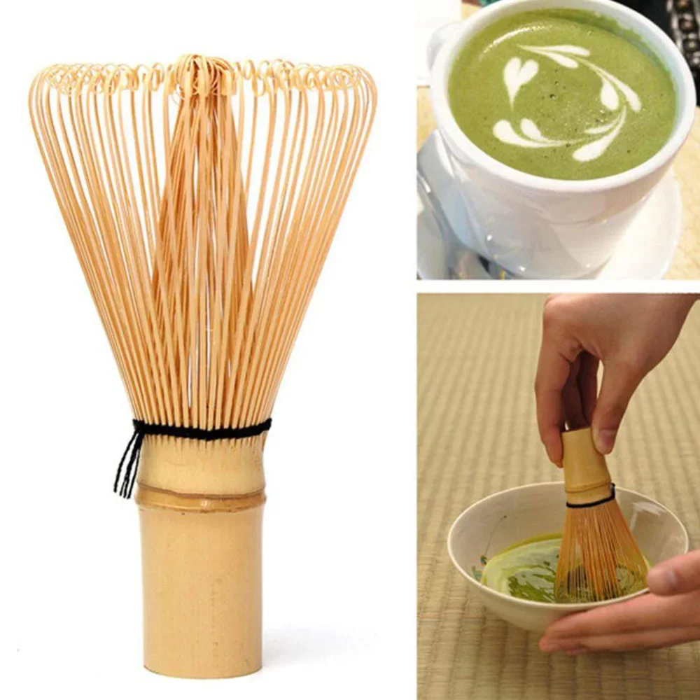 Bamboo Matcha Whisk Green Tea Powder Brush Grinder Matcha Chasen Mixer Stirrer Reusable Tea Whisk Teaware Tea Tools