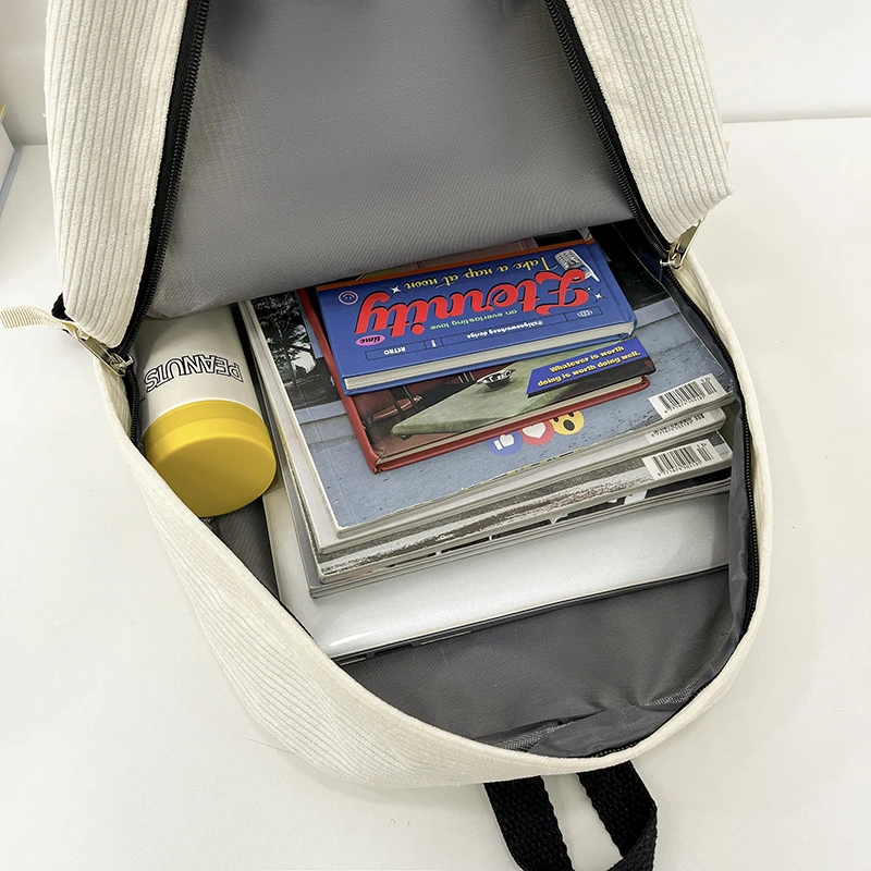 Black Grey White Red Versatile Backpack High Quality Large Capacity Waterproof Travel Bag Washable Nylon Computer Bag Unisex