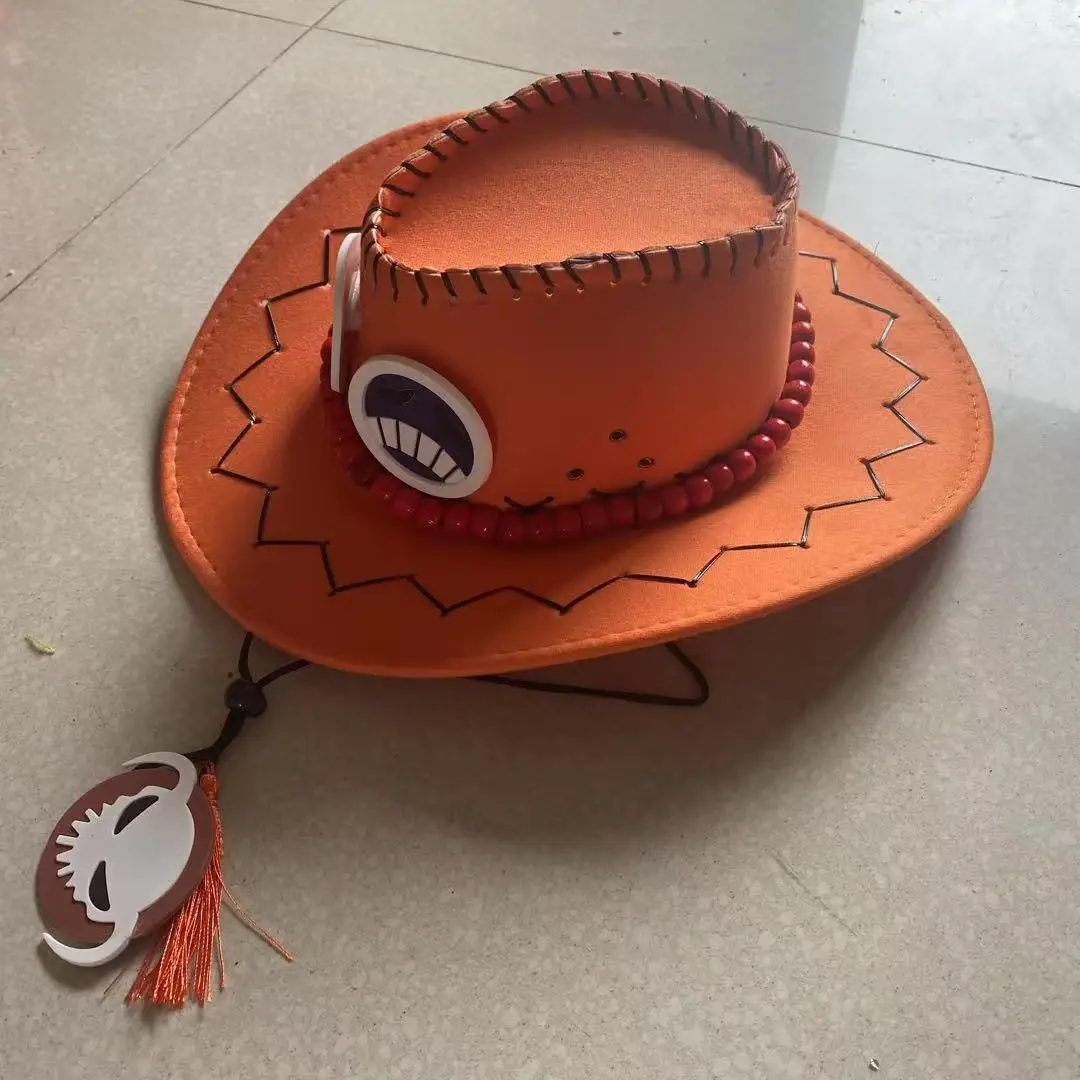 Brdwn Unisex Portgas D Ace Anime Cosplay Hats Cowboy Cap Adult Christmas Gift