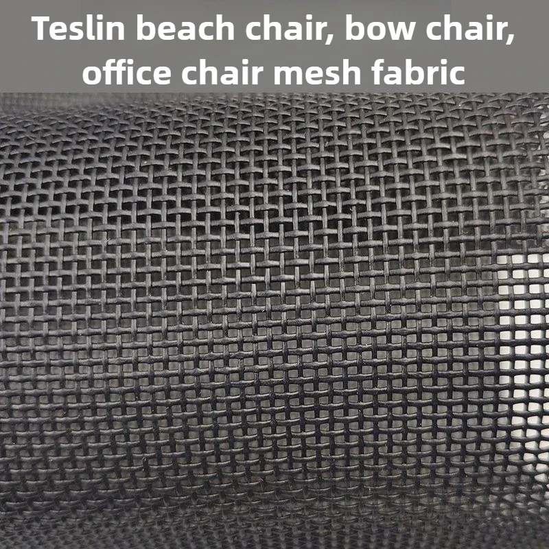 Breathable Black Mesh Fabric By The Meter for Decoration Cushion Curtains Sewing Plain Outdoor Beach Chairs Cloth Thick Wearable