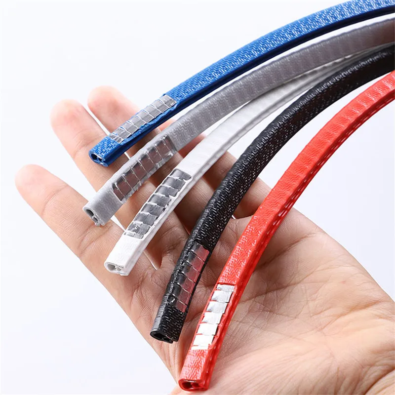Car Door Protector Edge Scratch Strip Guard Trim Automobile Door Anti Collision Protection Strip Steel Car-styling Accessory