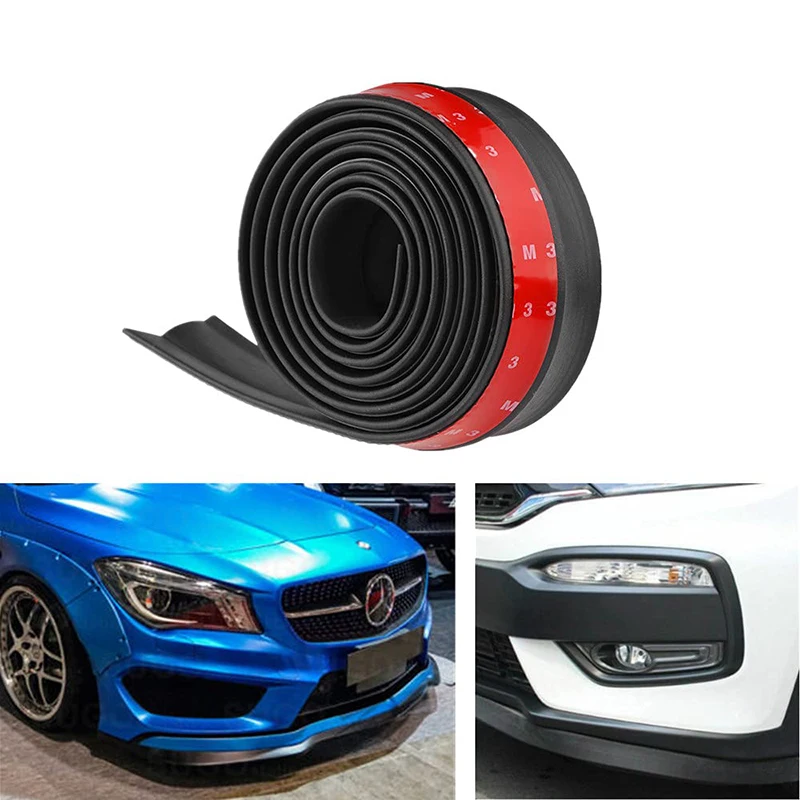 Car Front Bumper Lip Rubber Universal Bumper Anti Scratch Protector Bumper Lip Strip Car Side Skirt Car Car Front Bumper Sticker