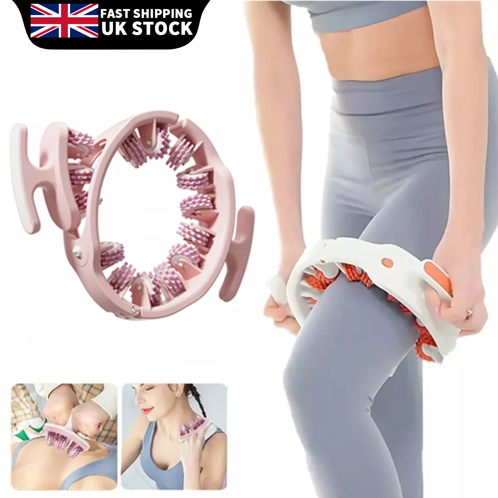 Cellulite Massager Manual Muscle Massager Roller for Leg, Neck, Arm and Foot