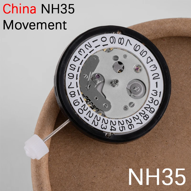 China NH35 Movement Can Replace The Japanese NH35 Movement Date At 3 o'clock Calendar High Accuracy Automatic Mechanical NH35A