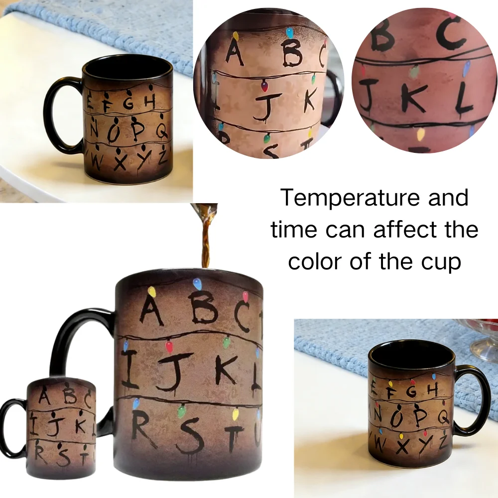 Color Changing Ceramic Mug Thermosensitive Color Changing Ceramic Cup Magics Coffee Mugs Heat Sensitive Unique Design Glass