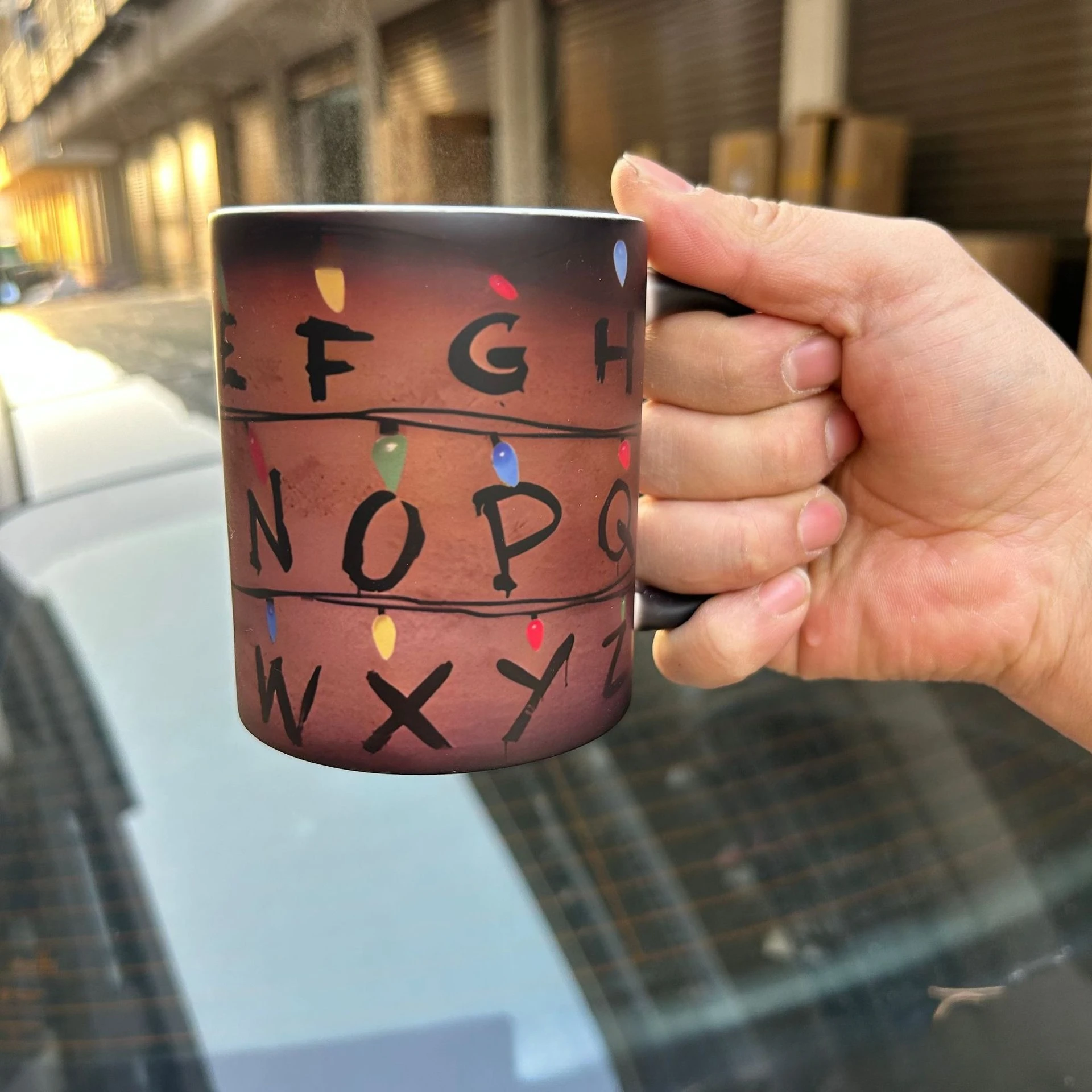 Color Changing Ceramic Mug Thermosensitive Color Changing Ceramic Cup Magics Coffee Mugs Heat Sensitive Unique Design Glass