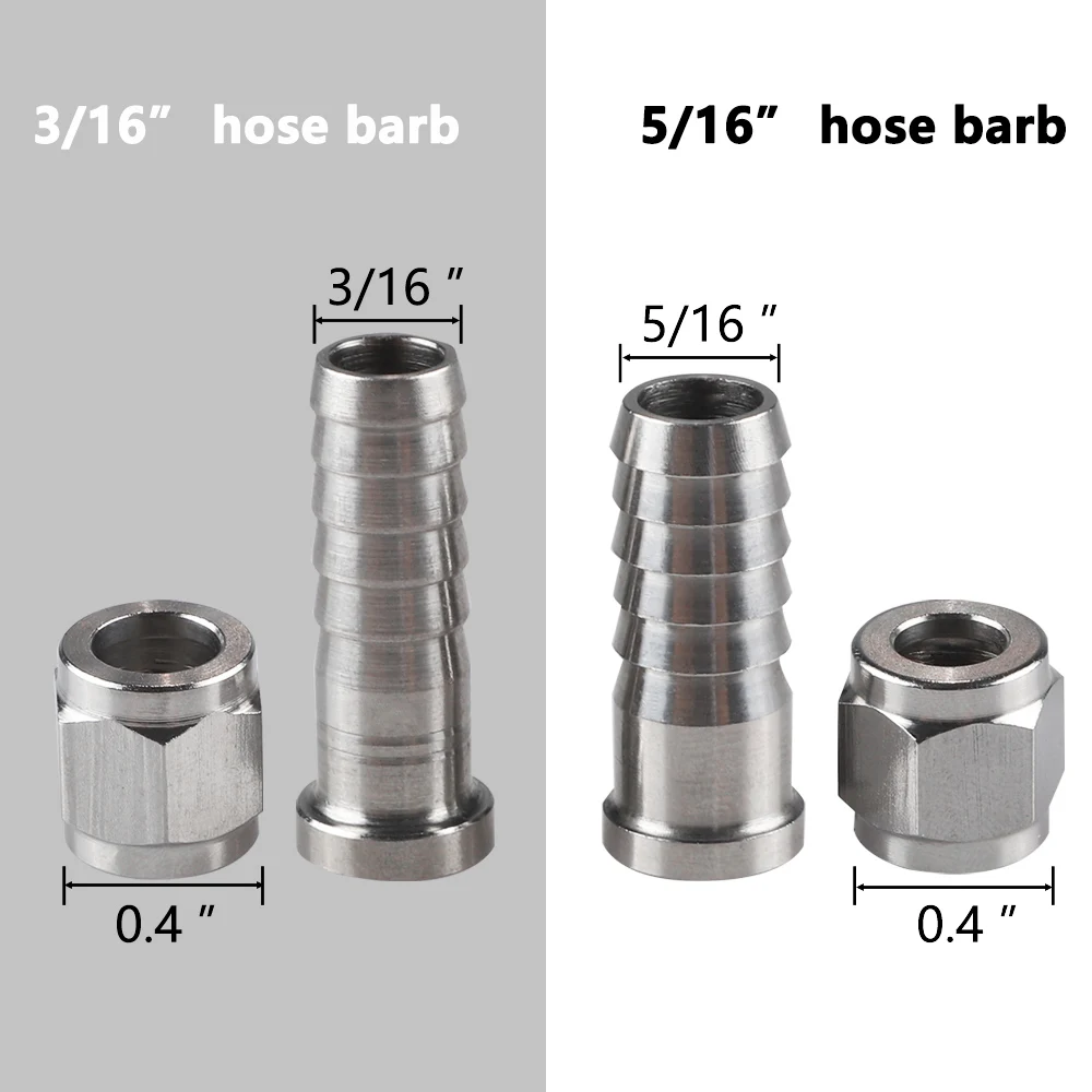 Corny Keg Connector Ball Lock Disconnects 1/4" MFL Barb Ball Lock Quick Disconects Gas Liquid for Homebrewing Beer Brewing