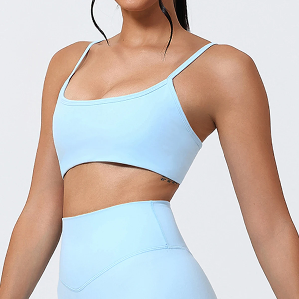 Ctenkevet Sexy Women's Backless Sports Bra Supportive Fitness Top Yoga Sports Bra Female Gym Running Bra Gym Sports Top Women