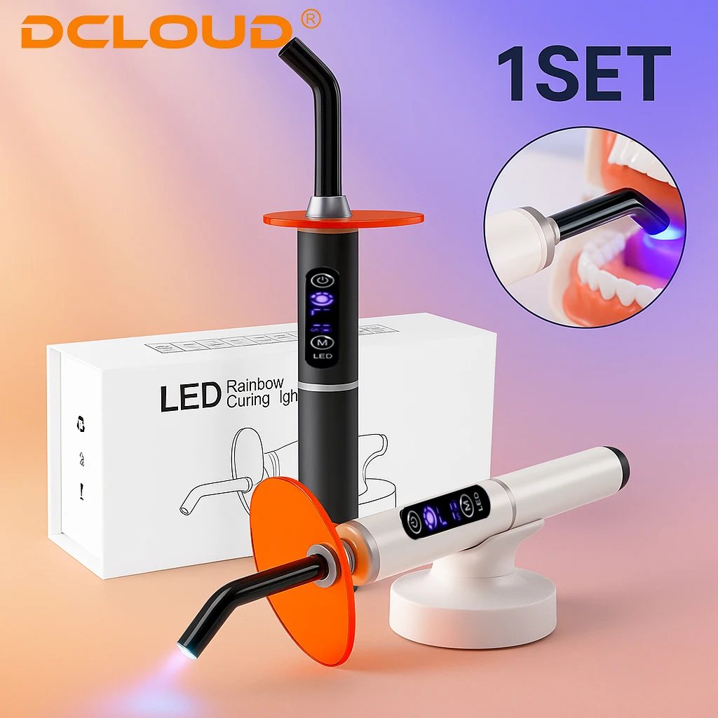Dental Curing Light Lamp LED 1S Cure 3 Modes Curable Resin One second Cure Dentistry Equipment Photopolymerizer Lamp 2500mW/cm²