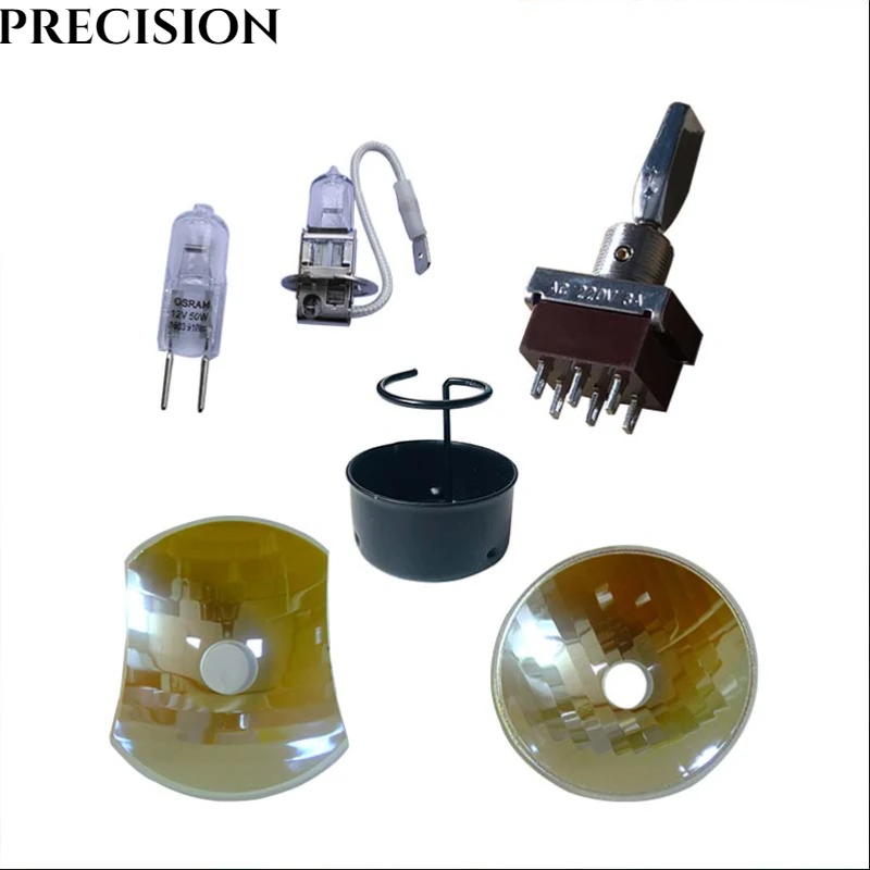 Dental Oral Halogen Lamp Shell Dental Chair Accessories Square Reflective Lenses Spare Part Dentist Tool