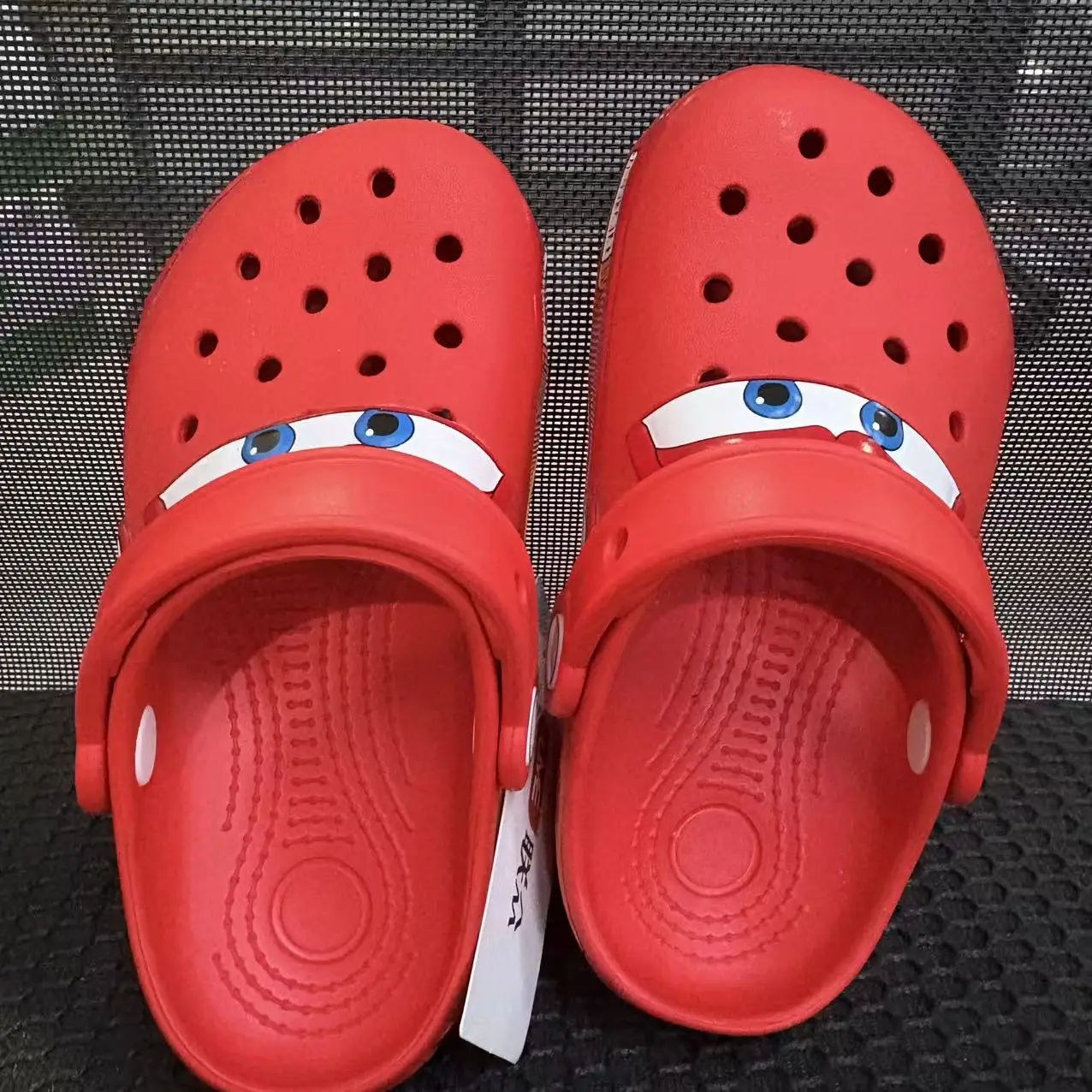 Disney Anime Cars 95 Lightning McQueen flash Cartoon Breathable Non-Slip Indoor Slippers Beach Casual EVA Shoes GiftS for kids