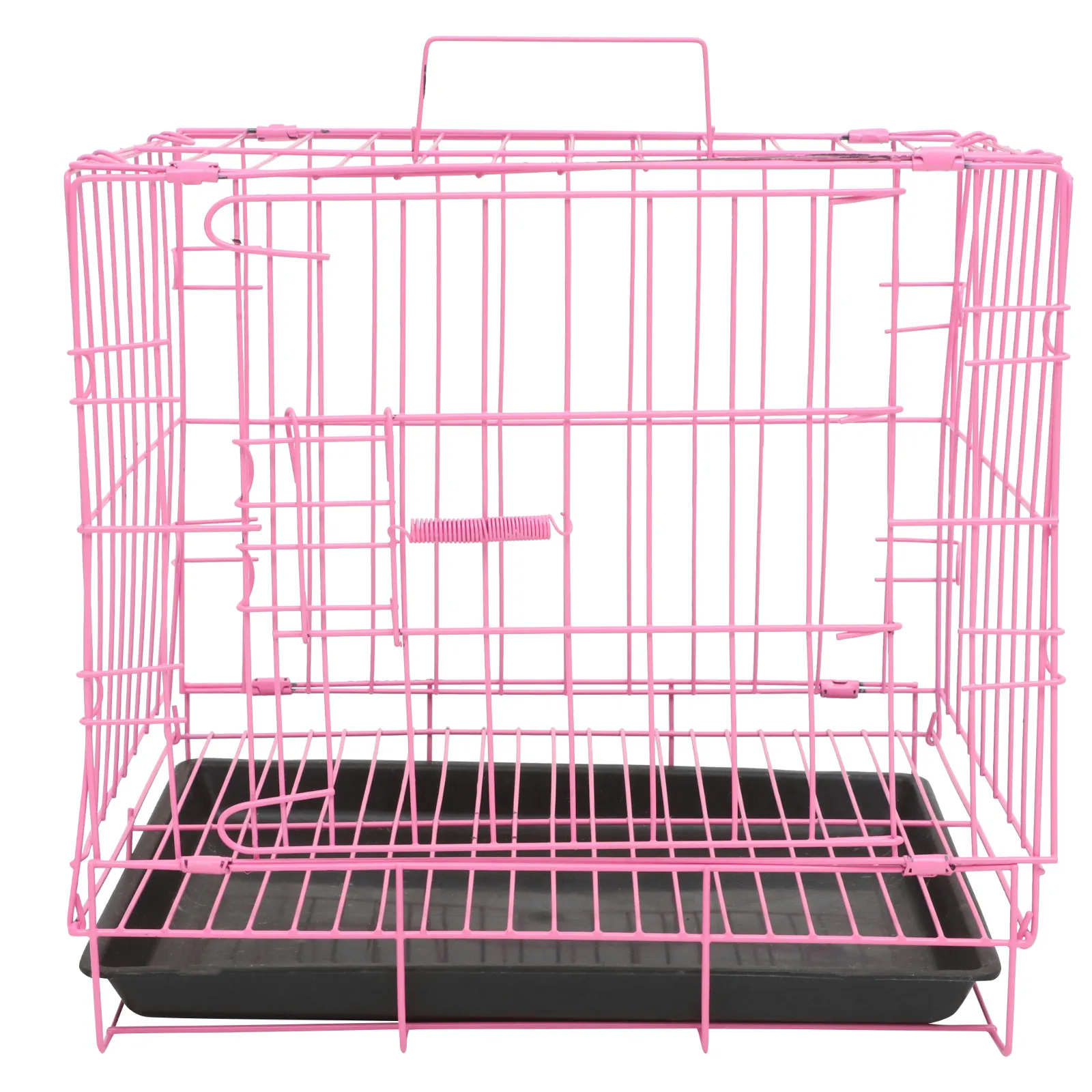 Dog Folding Cage Durable Steel Small Animal Carrier Indoor Crates Foldable Playpen Portable Kennel Pet Supplies