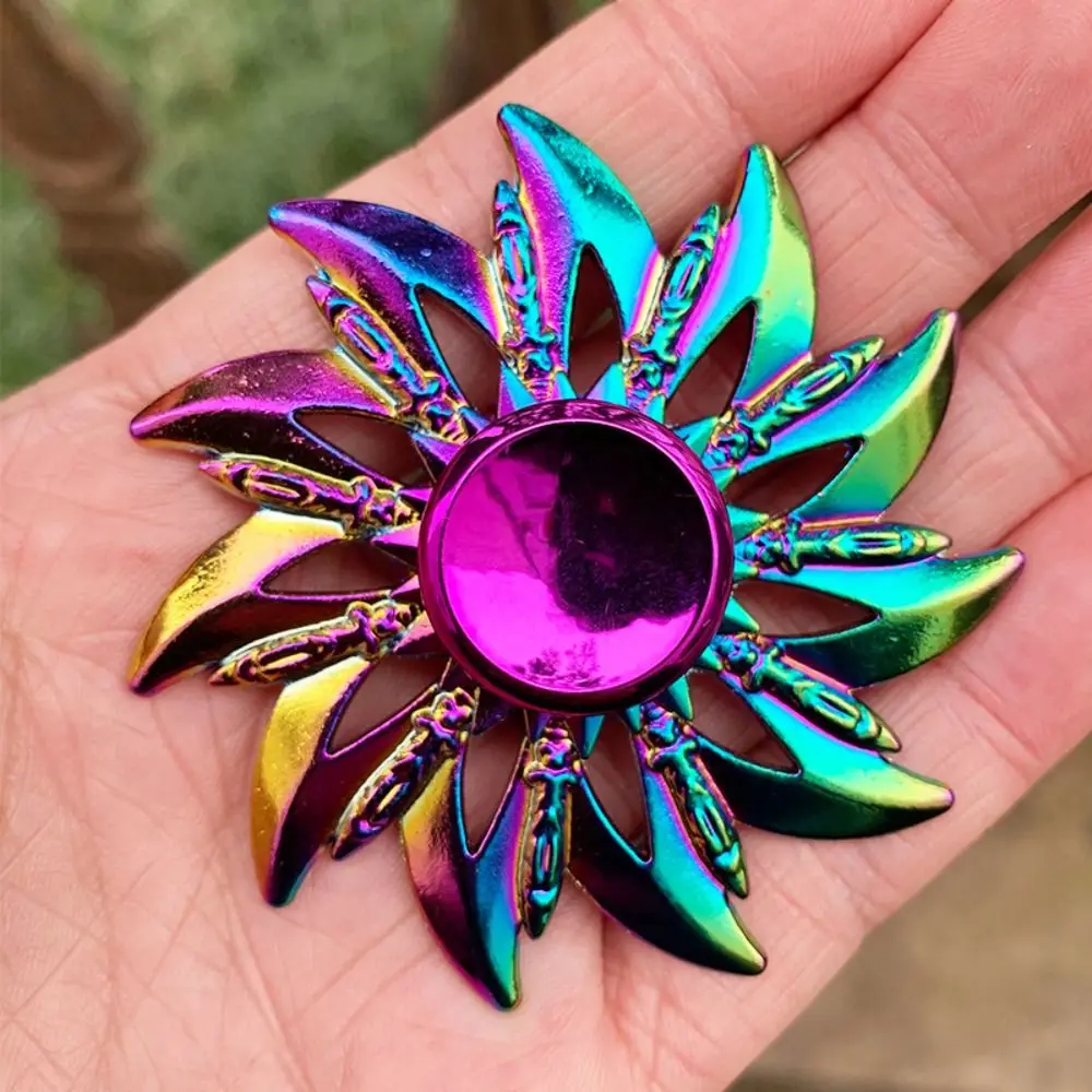 Dragon Wings Hand Spinner Alloy Low Noise Metal Rainbow Finger Spinner Anti-Anxiety High Speed Fingertip Gyro Birthday Gift