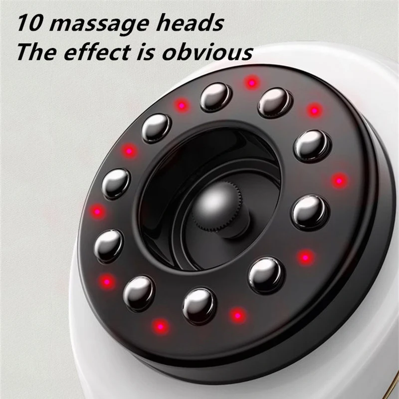 Electric Scraping Massage Cupping Body Massager Vacuum Cans Suction Cup Heating Body Back Neck Arm Guasha Massager