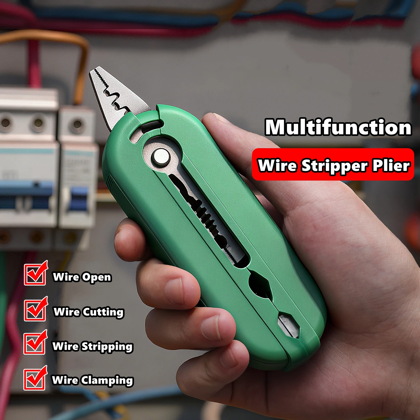 Electrician Pliers Wire Stripper, Cutter & Separator – Durable Sharp Tool for DIY Cable Repair, Easy to Use Wire Stripper Pliers