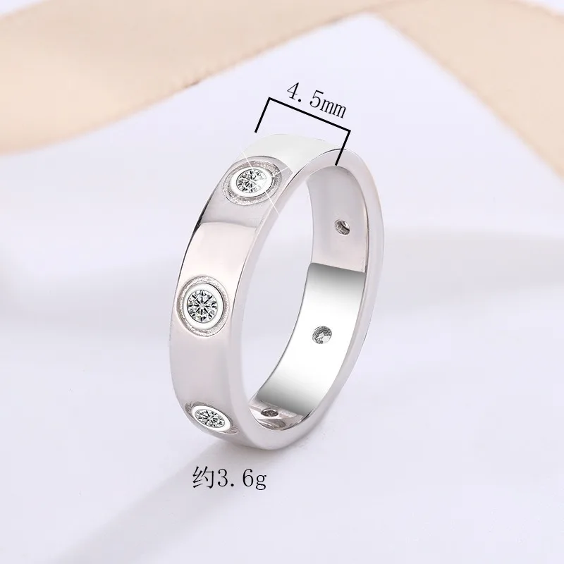 Excellent VVS1 D Color 3EX Moissanite Ring for Women Men s925 Sterling Silver Wedding Engagement Rings Couples Sets Jewelry