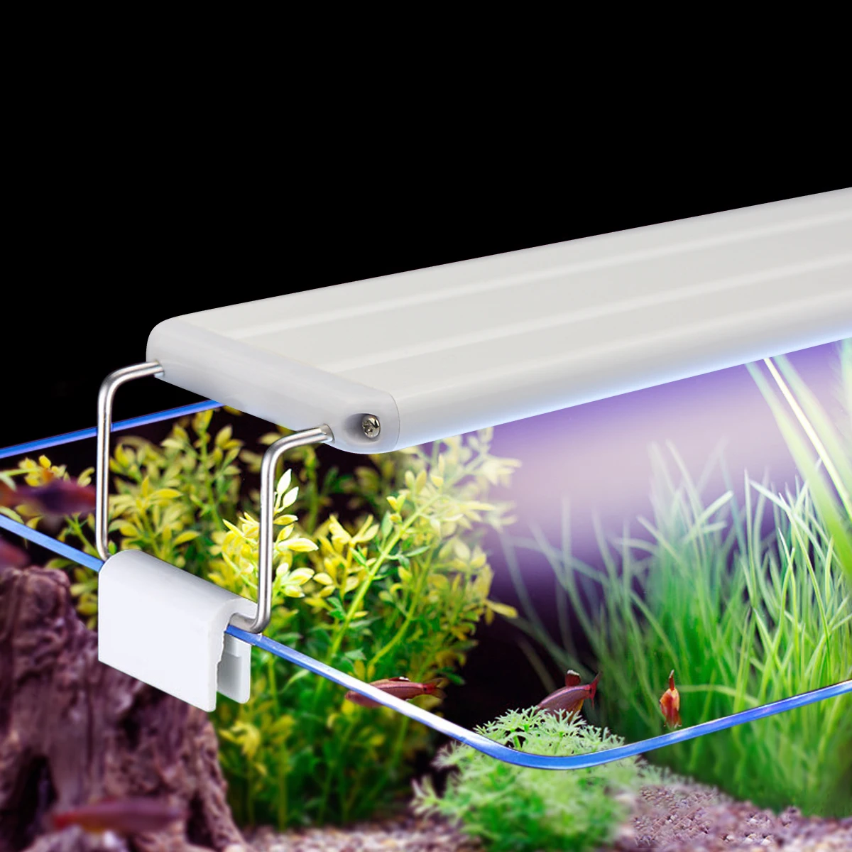 Extensible LED Fish Tank Light Color Changeable RGB Aquarium LED Light Aluminum Bar Full Spectrum Aquatic Plant Grow Lamp Decor