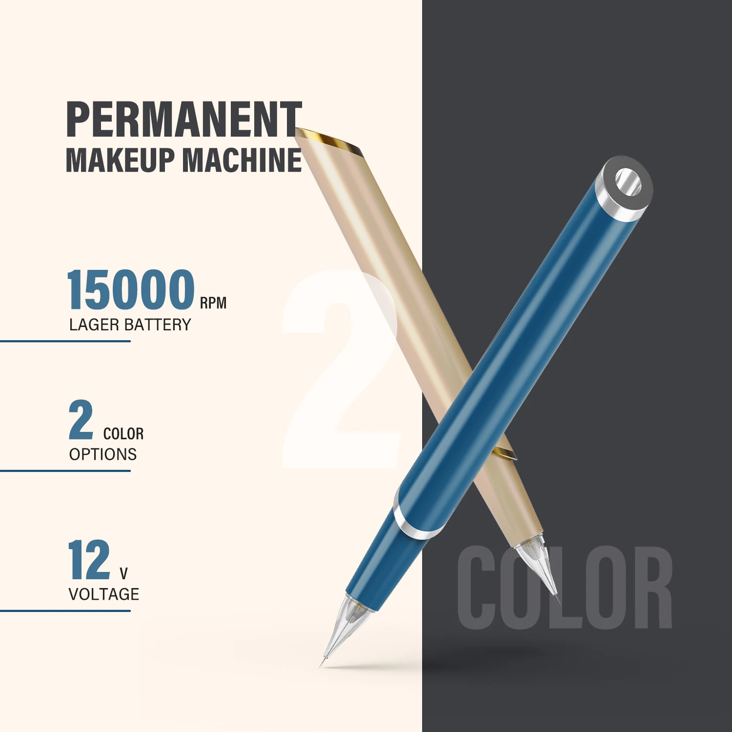 FAMISOO Professional Permanent Makeup Machine Microblading Eyebrow Stroke Pen PMU Microneedling Pen 1R Needle Tattoo Machine