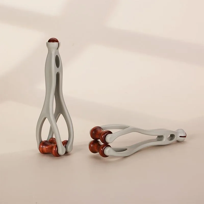 Finger Massager Wooden Roller Acupressure Tool For Hand Joint Relief Finger Stretching Exercise