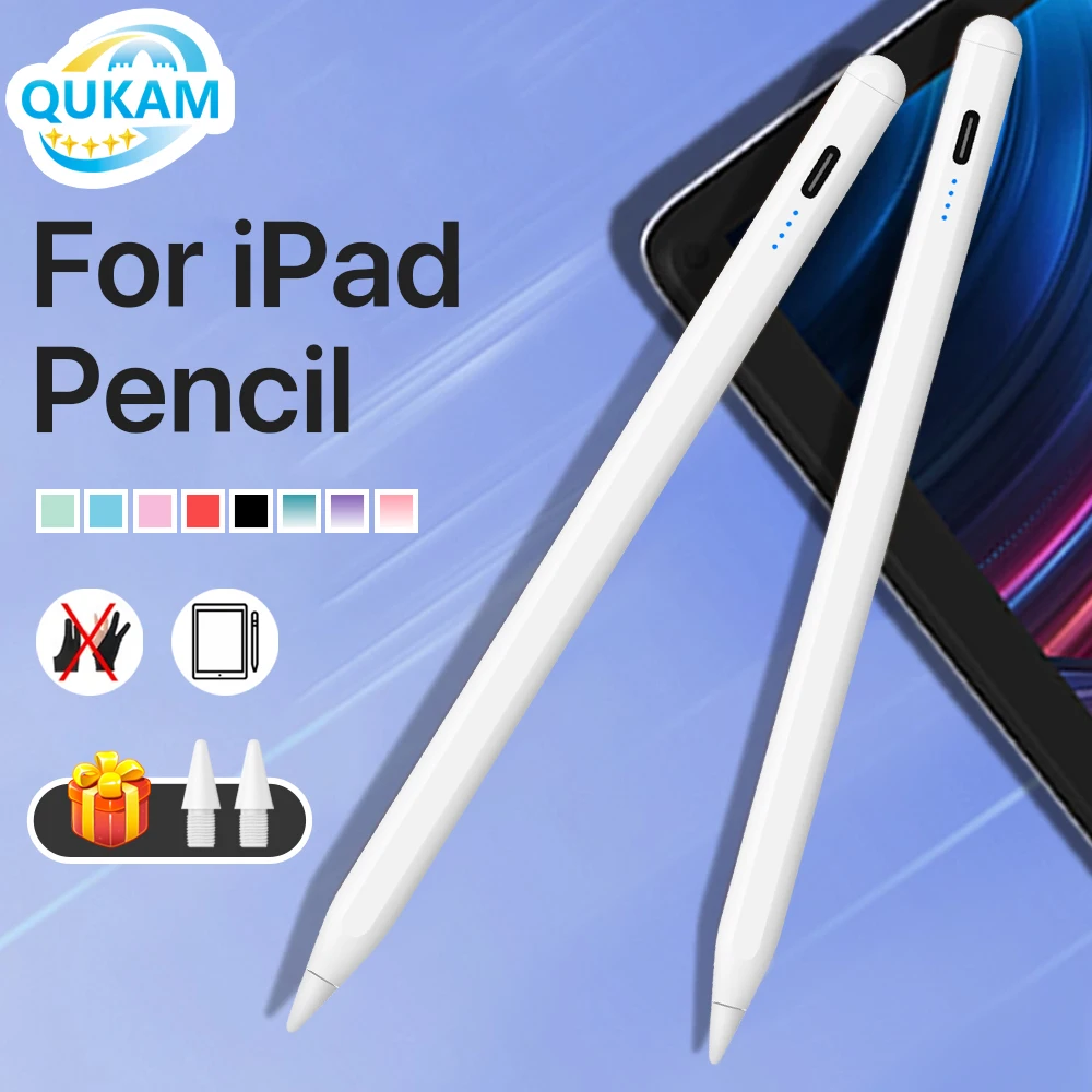 For 2025 iPad Apple Pencils Touch For iPad A16 Air 11 5 4 Pro 11th 13 12.9 M4 M3 M2 Pens 10 9 10th 9th Gen Mini 7 6 Stylus Pen
