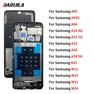 For Samsung M35 A05 A05S A06 A15 4G A26 A34 5G A35 M11 M23 M31 M34 Front Housing LCD Frame Bezel Plate shell A-frame LCD brack
