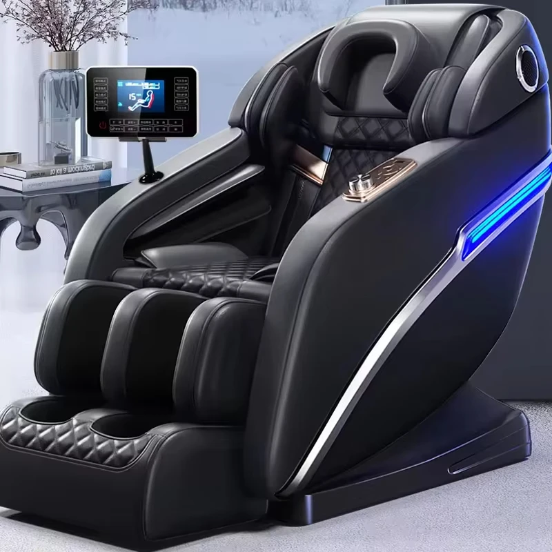 Full Body 4D Zero Gravity Massage Chair Air Pressure Leisure Features Electric Leather Massager For