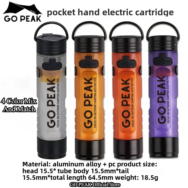 GOPEAK Pocket Mini Flashlight Outdoor Key Clip Cap Ambient Led Long Endurance Disaster Relief Emergency 5050 Small Light