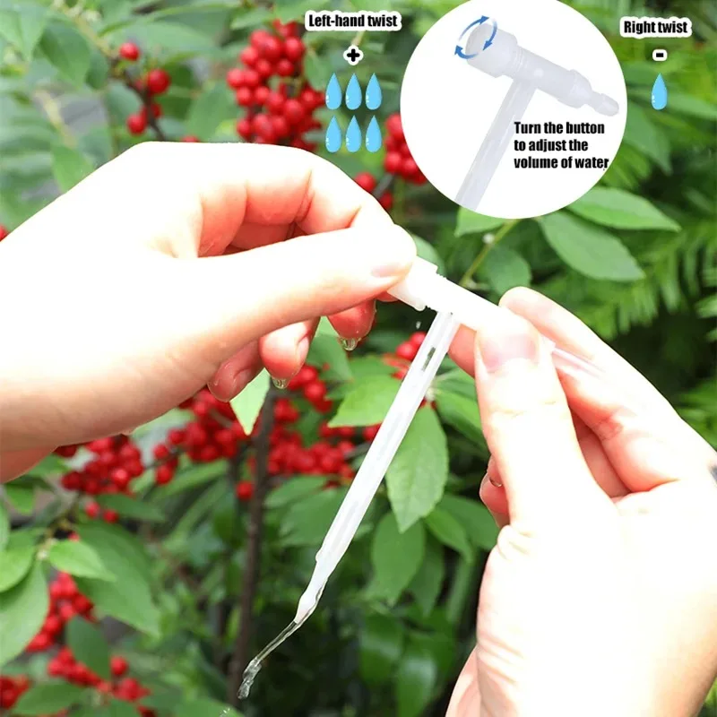 Garden Adjustable Valve Drip Irrigation Device Double Pump Controller Timer System Solar Energy Intelligent Automatic Watering