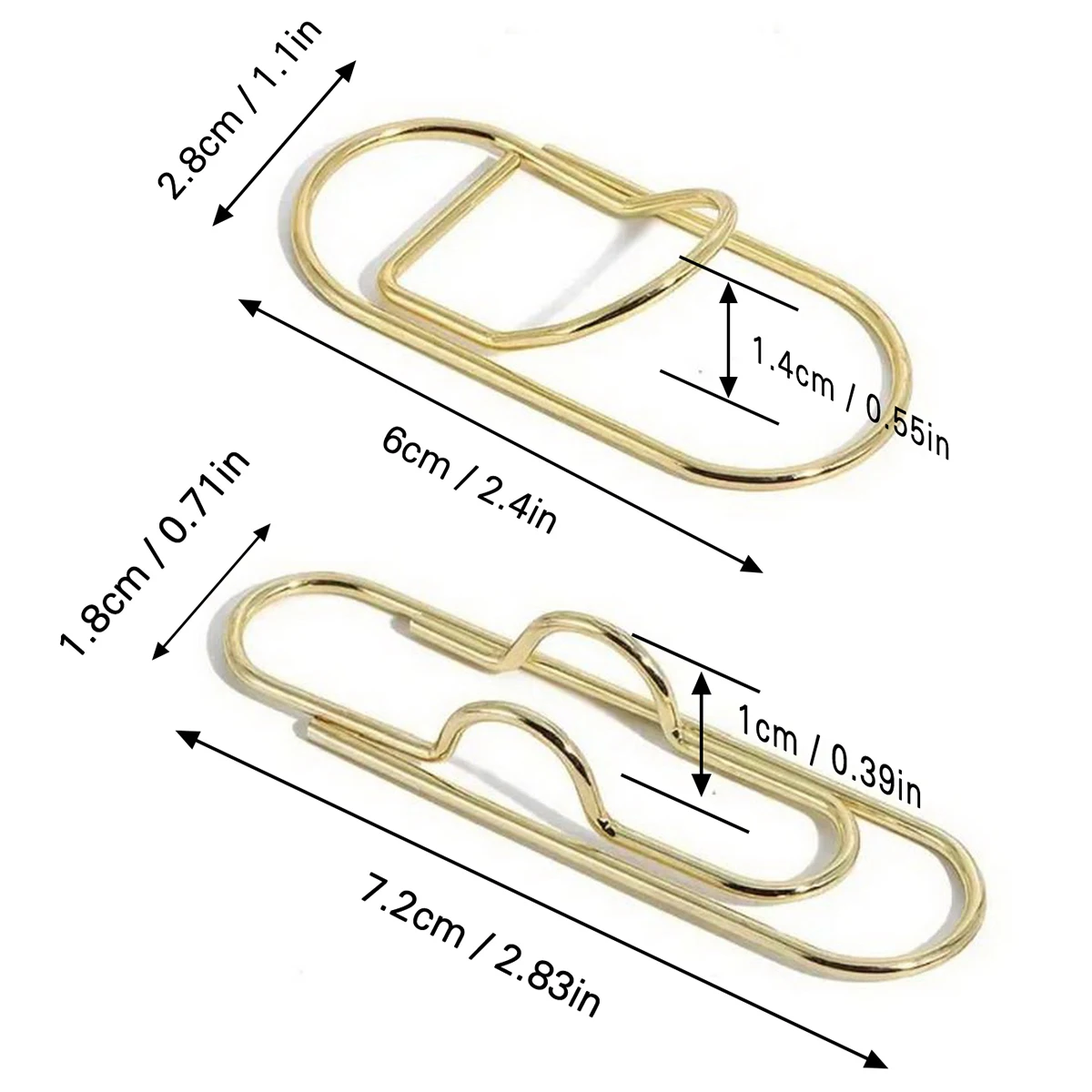 Golden Metal Pen Holder Hand Bookmark Portable Fixed Pen Clip Accessory for Office School Supplies