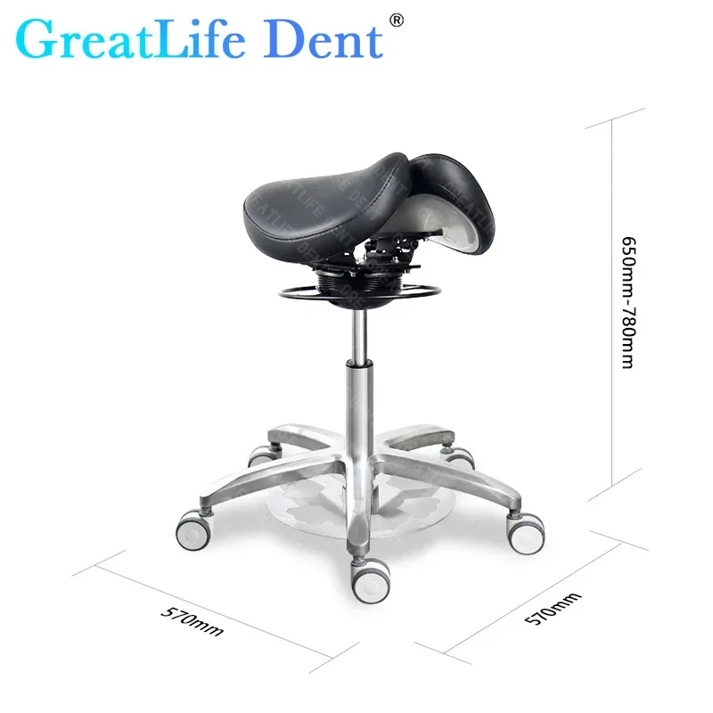 GreatLife DeLifting Rotating Computer Dentist Saddle Seat Ergonomic Beauty Medical Nurse Tattoo Saddle Chair Forward Adaptive