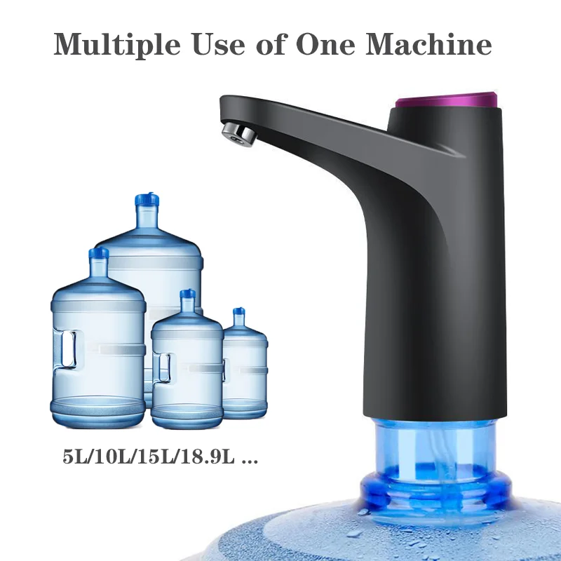 HiPiCok Water Pump 19 Liters Water Dispenser for Bottle Mini USB Automatic Electric Water Gallon Bottle Pump Drinking Dispenser
