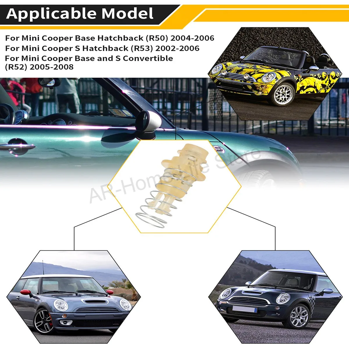 High Quality For Mini Cooper R50 R52 R53 2002-2008 Engine Oil Filter Housing Plunger with Spring 11427562250 Repair Accessories
