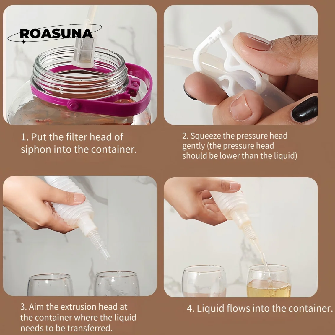 Home Brewing Kit: Food-Grade Siphon for Wine & Beer with Unstoppable Cooler Straw and Efficient Household Wine Filter brewing