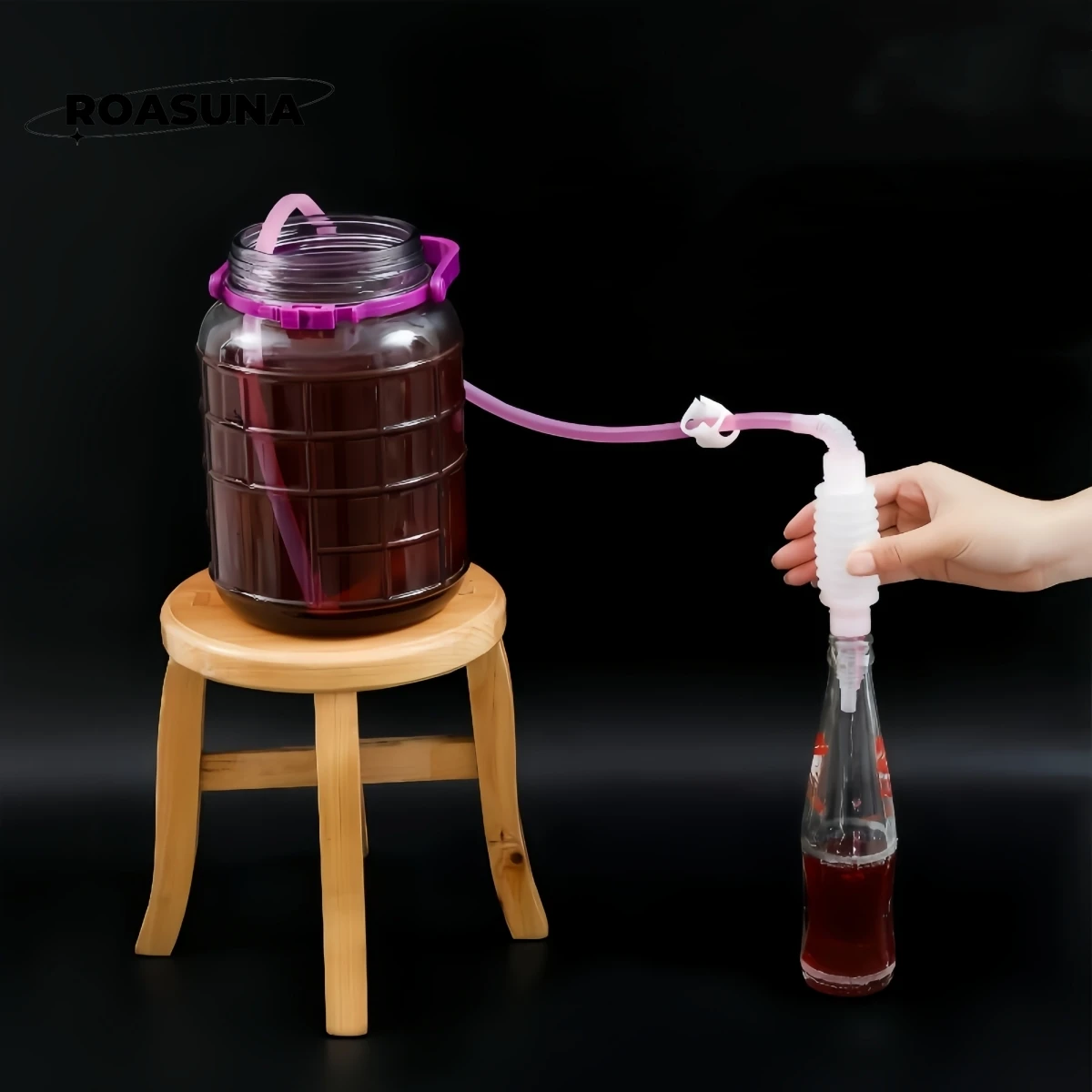 Home Brewing Kit: Food-Grade Siphon for Wine & Beer with Unstoppable Cooler Straw and Efficient Household Wine Filter brewing