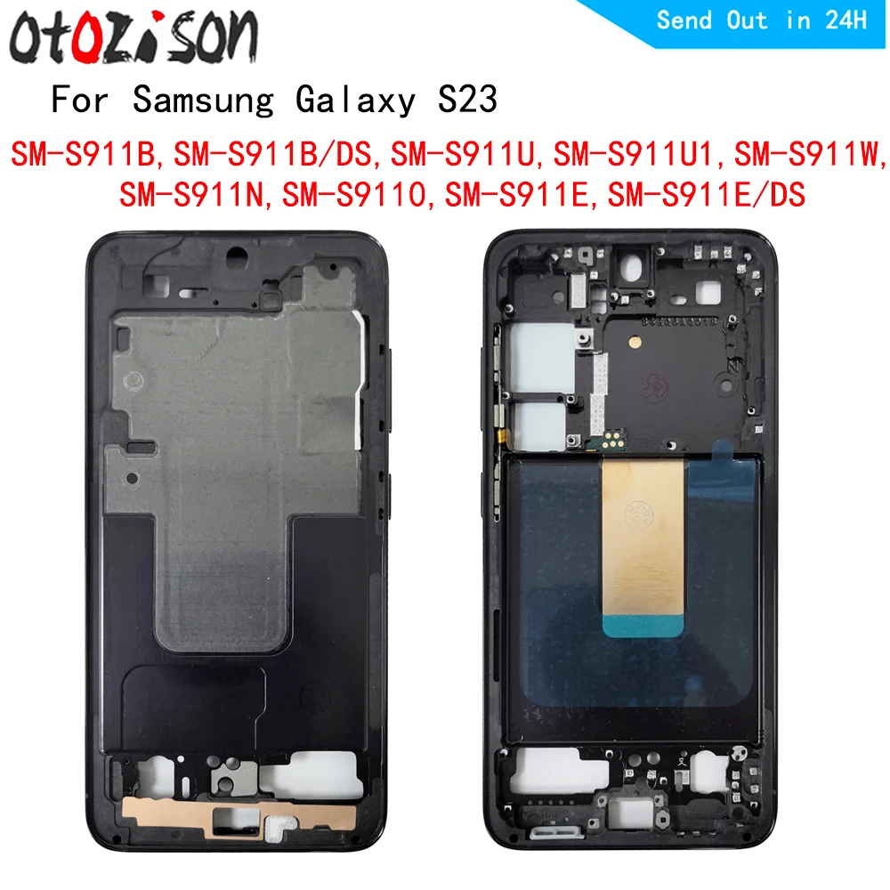 Housing Middle Frame LCD Bezel Plate Panel Chassis For Samsung Galaxy S23 SM-S911B S911U S911U1 S911W S911N S9110 Middle Frame
