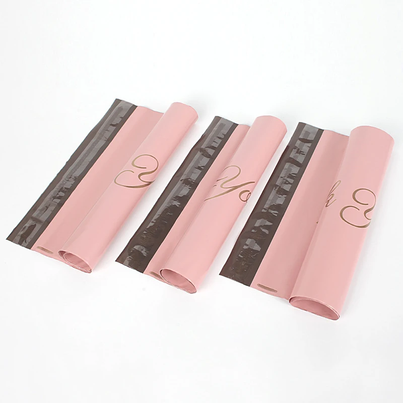 INPLUSTOP Pink Poly Express Mailing Pouch THANK YOU Clothing Opaque Courier Parcel Bag Envelope Logistics Storage Bags