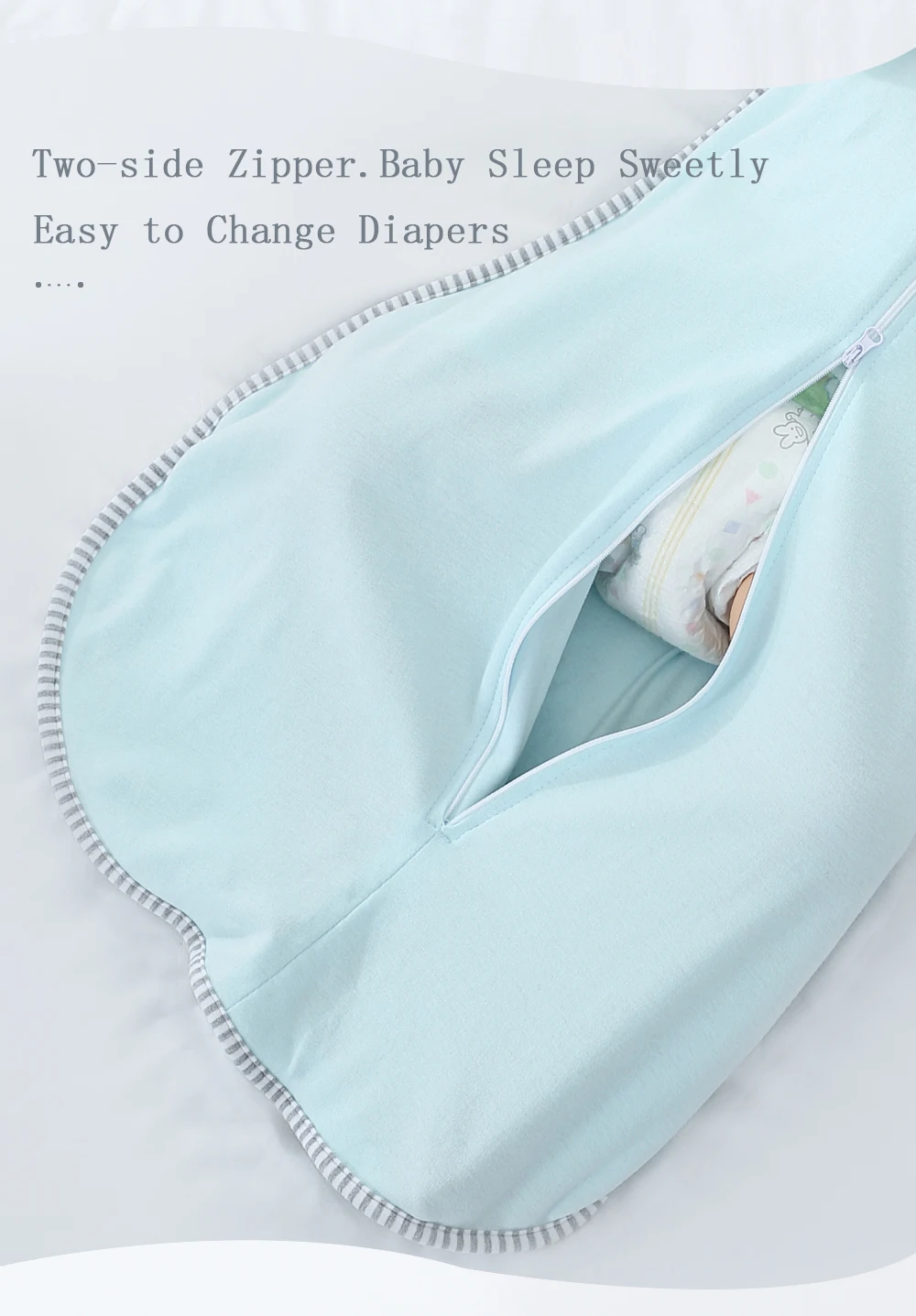 INSULAR Baby Sleeping Bags Infant Cocoon Sleepsacks Newborn Cotton Swaddling Anti-kicking Jumpsuits Breathable Sleeveless 0-18M