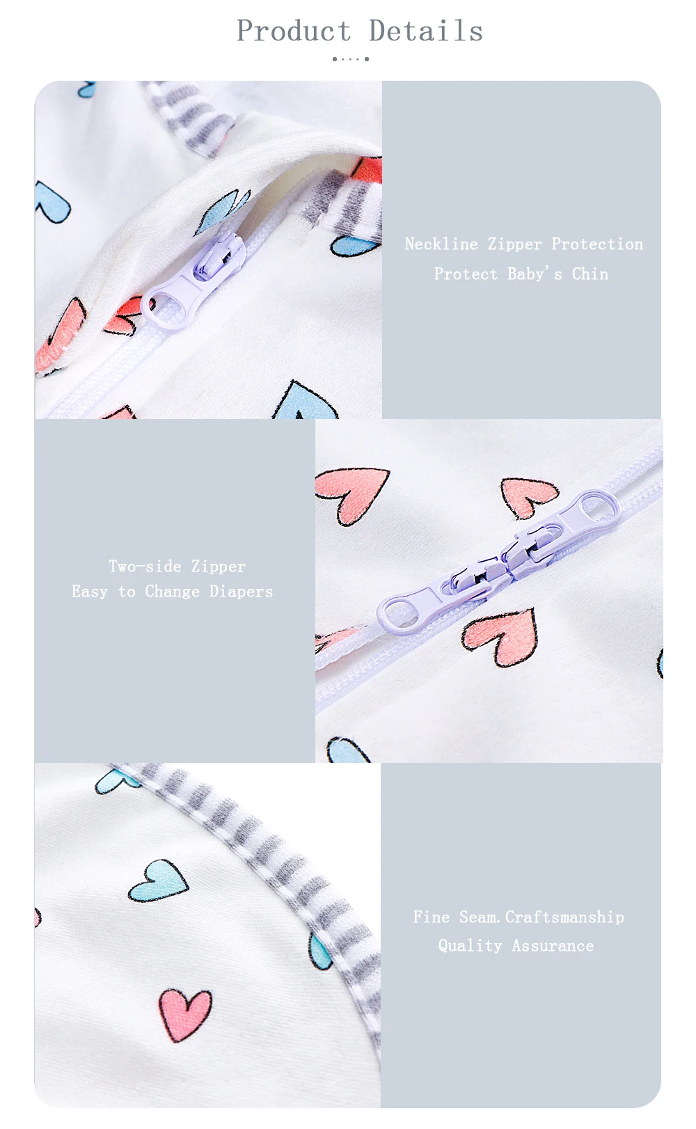 INSULAR Baby Sleeping Bags Infant Cocoon Sleepsacks Newborn Cotton Swaddling Anti-kicking Jumpsuits Breathable Sleeveless 0-18M