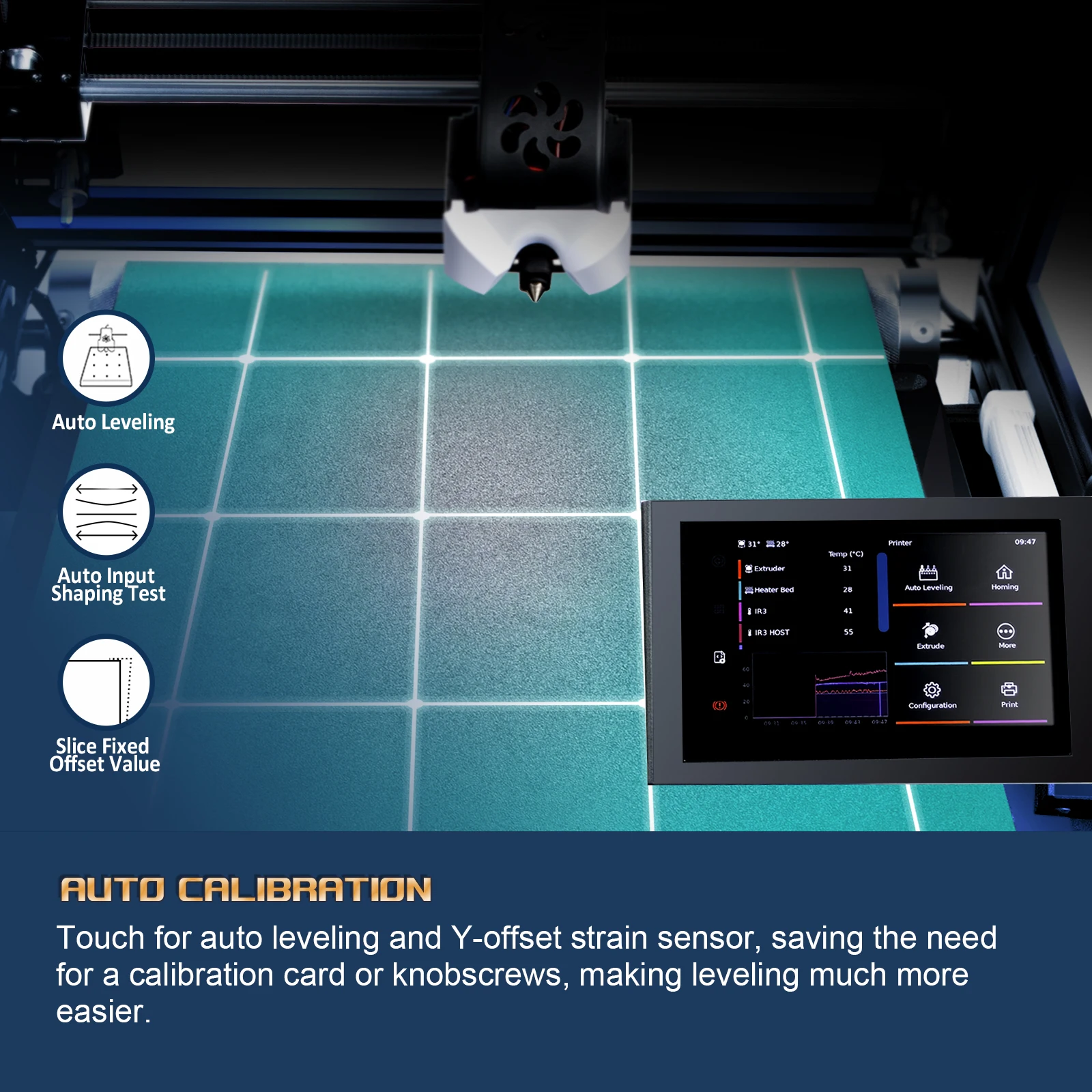 IdeaFormer IR3 V2 Infinite Z-Axis Steel Conveyor Belt 250×250×∞mm With Extended Tray Klipper Firmware Auto Leveling 3D Printer