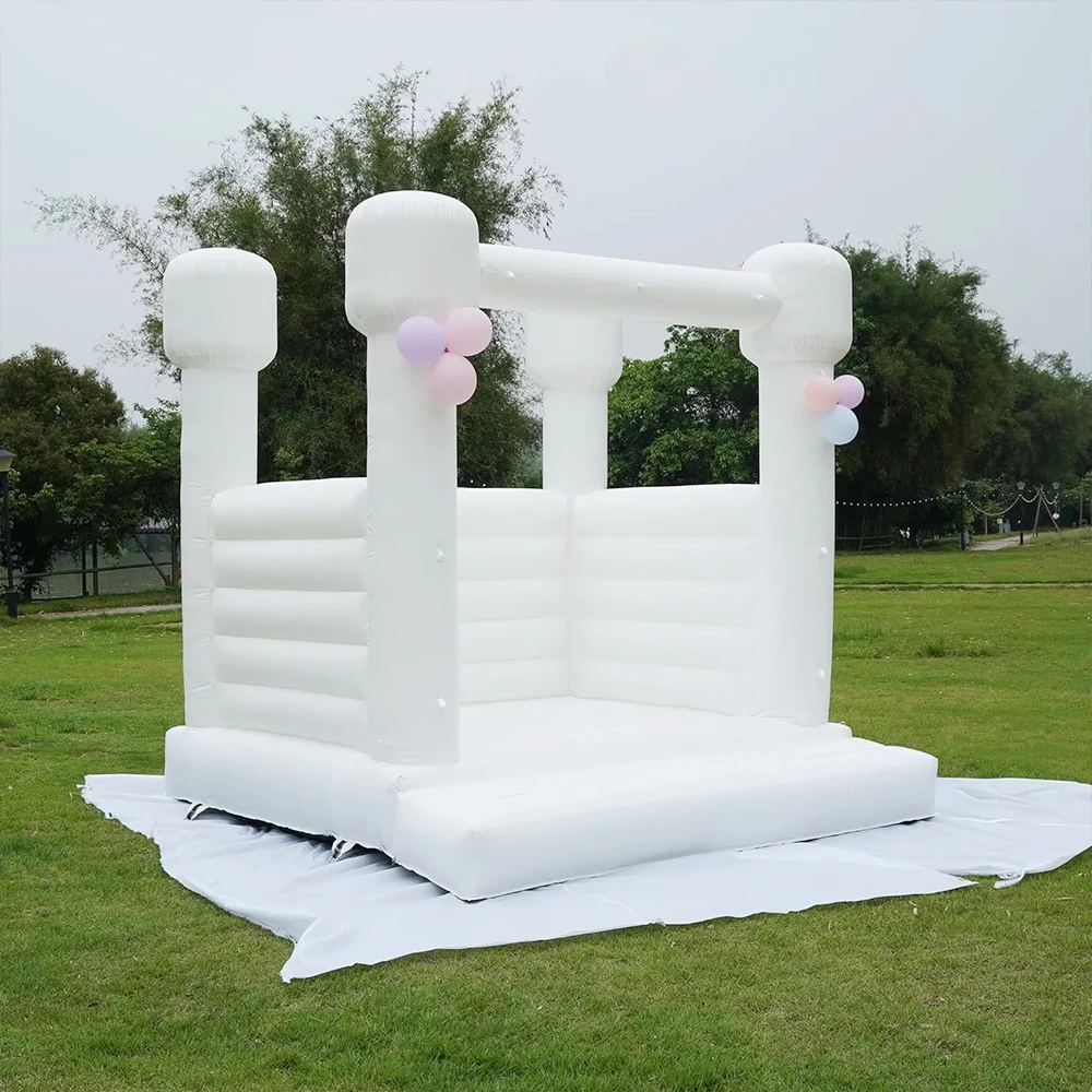 Inflatable Slide Trampoline with Blower for Kids Birthday Wedding Party High Quality Indoor and Outdoor Square Inflatable Castle
