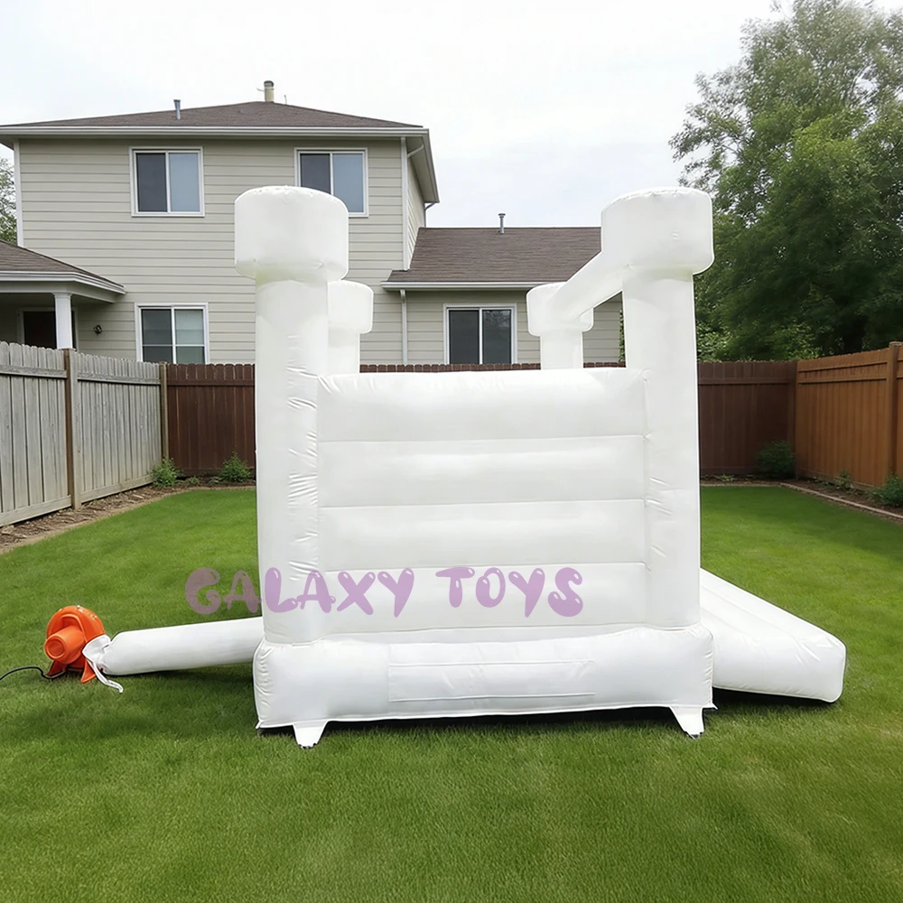 Inflatable Slide Trampoline with Blower for Kids Birthday Wedding Party High Quality Indoor and Outdoor Square Inflatable Castle